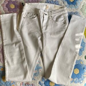 New Rag and Bone Skinny White Stretch Jeans Size 25